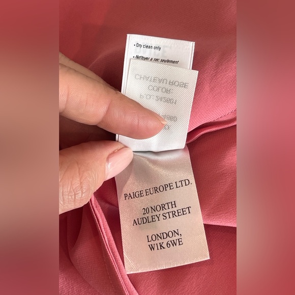Paige 100% Silk Pink Camisole Women’s Size Medium - Picture 6 of 7
